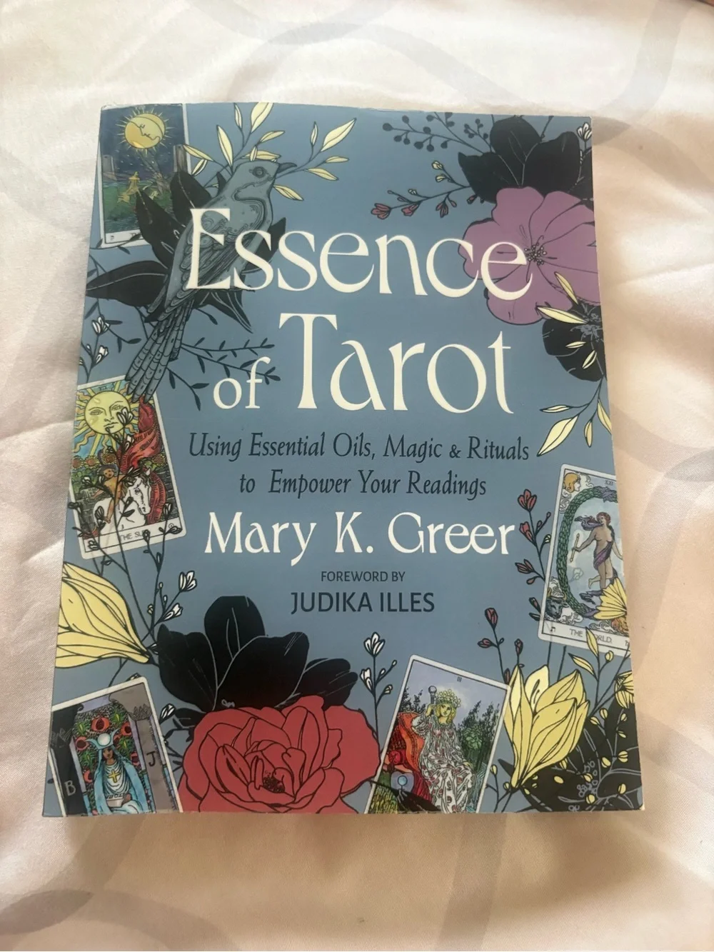 Mary Kay Essence of Tarot — Blue Floral & Botanical Cover